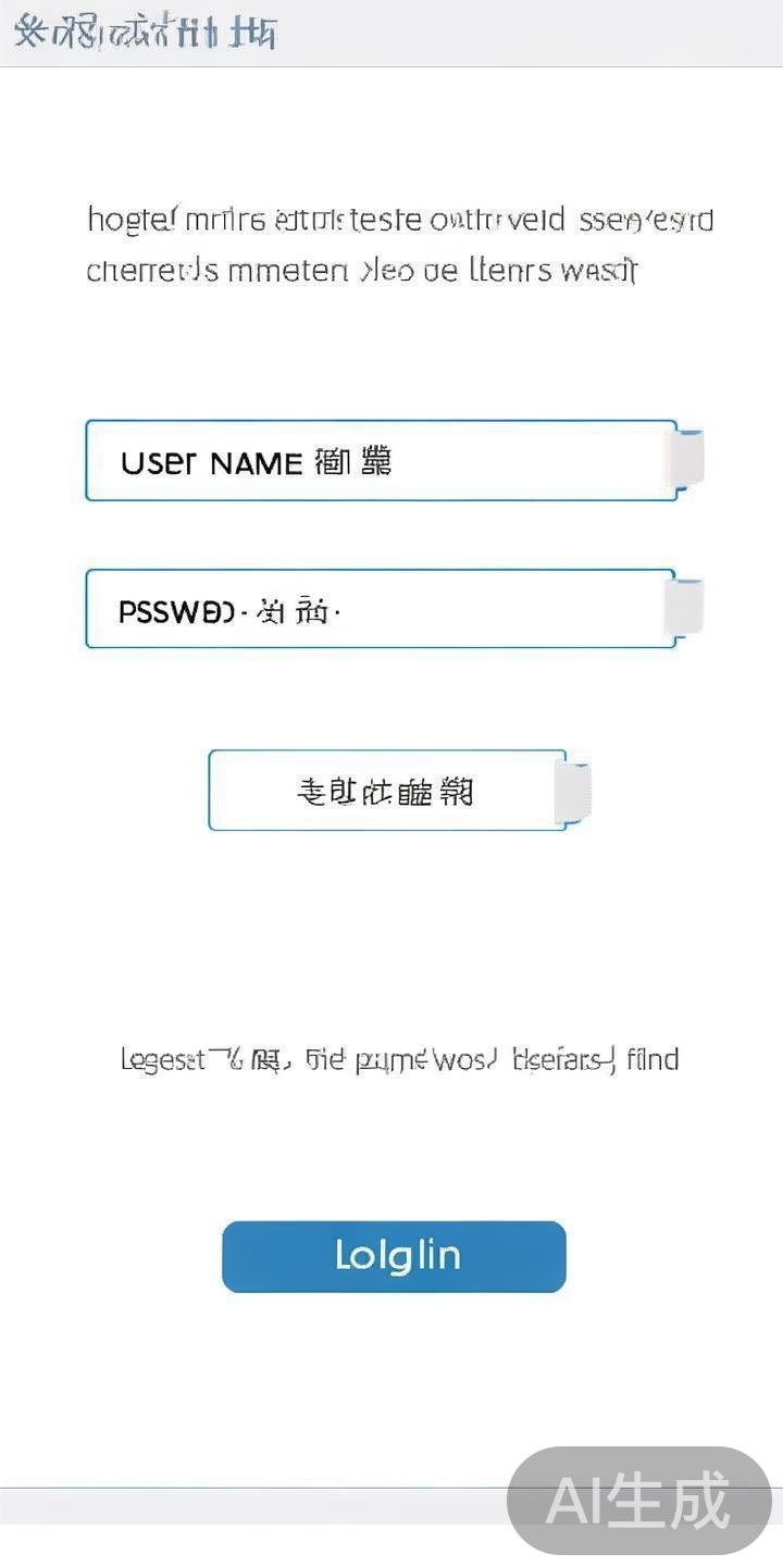 账号密码登录：输入注册时的【用户名】和【密码】，确